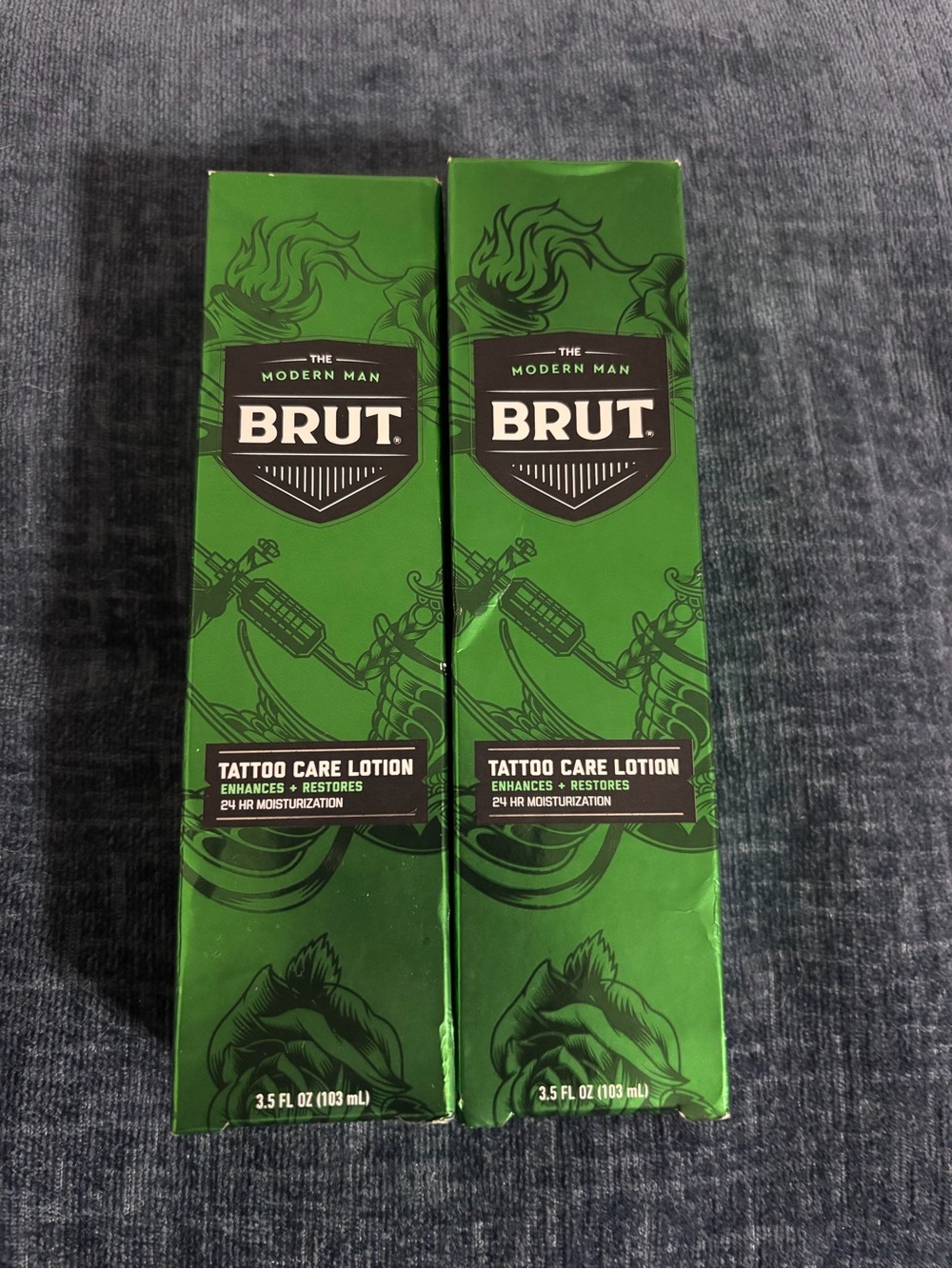 2XBrut Tattoo Care Lotion 24 H Moisturization - Enhances Color Vibrancy -3.5 oz